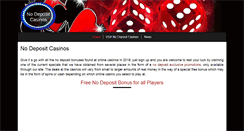 Desktop Screenshot of nodeposit-casinos.com